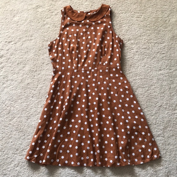 Levi's Dresses & Skirts - Levis cotton polka dot dress Peter Pan collar S